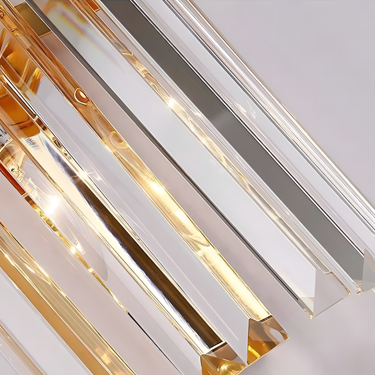 Crystal Wall Light | Stainless Steel Sconce