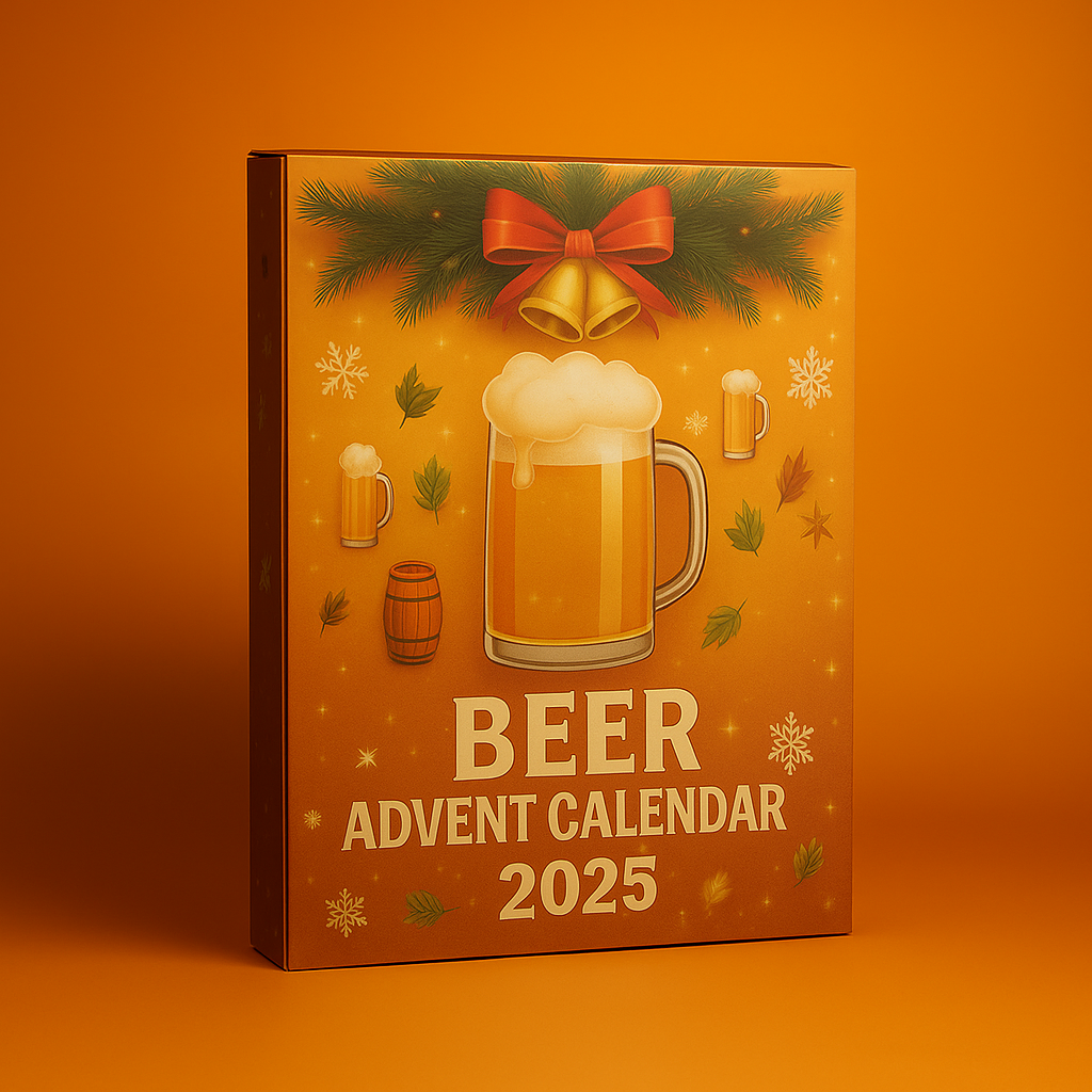 24-Day Beer Advent Calendar Mini Bottle Ornaments Holiday Decor 2