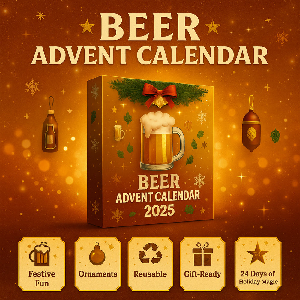 24-Day Beer Advent Calendar Mini Bottle Ornaments Holiday Decor 3