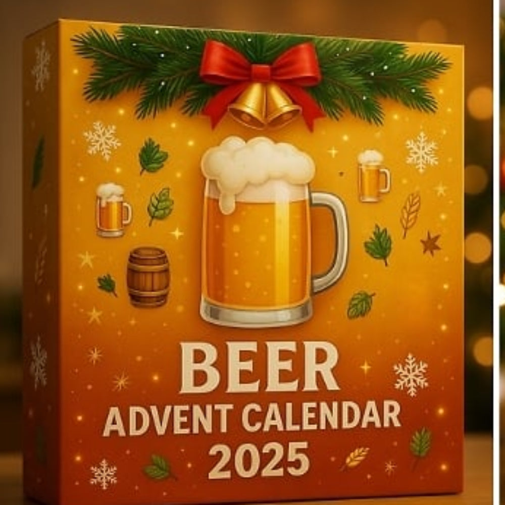24-Day Beer Advent Calendar Mini Bottle Ornaments Holiday Decor 4