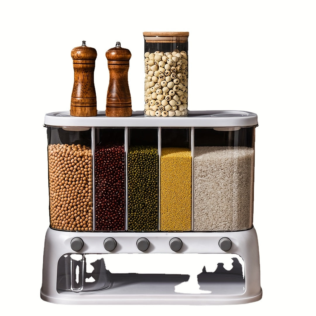 Multi-Compartment Airtight Grain Storage Container