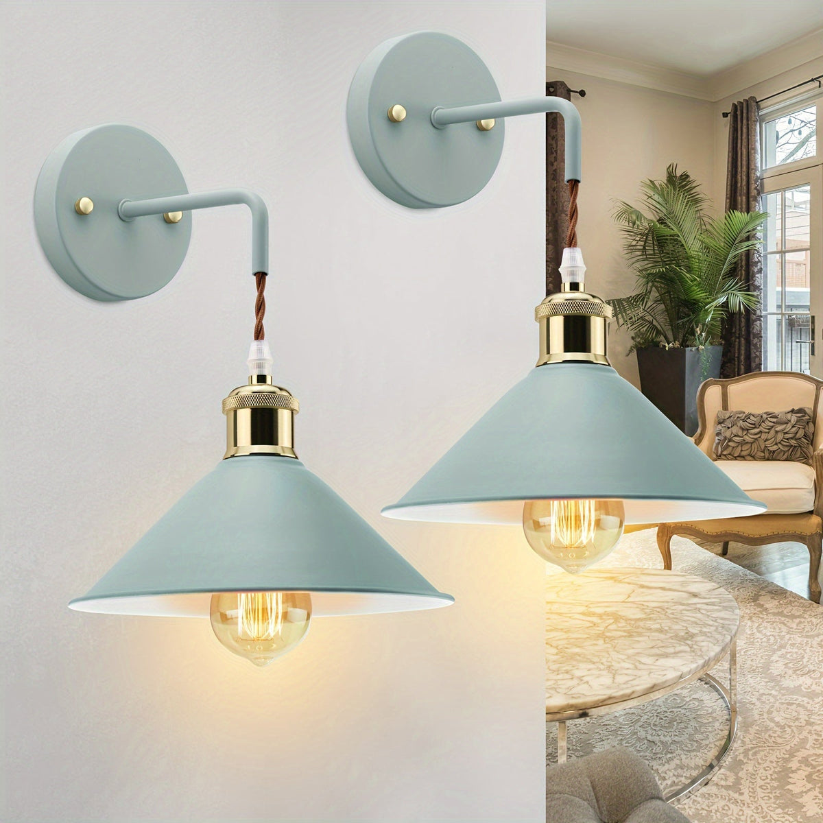 Industrial Metal Wall Sconce