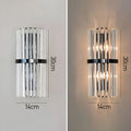 Crystal Wall Light | Stainless Steel Sconce