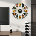 Colourful Metal Wall Clock