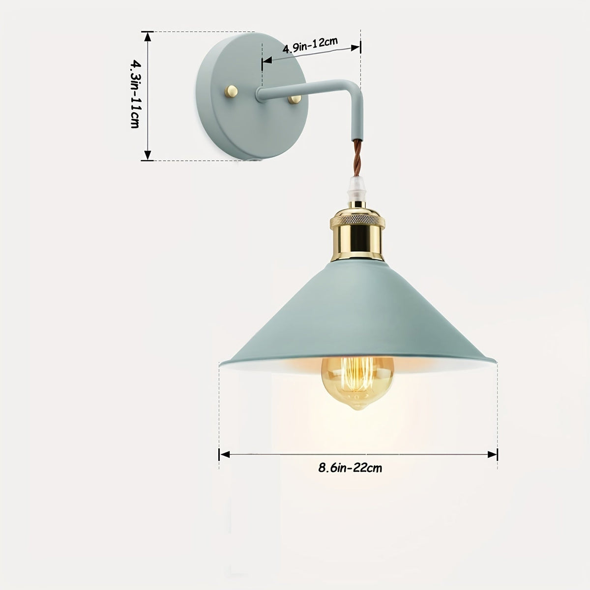 Industrial Metal Wall Sconce