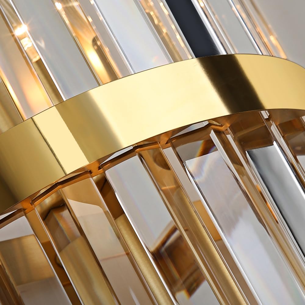 Crystal Wall Light | Stainless Steel Sconce