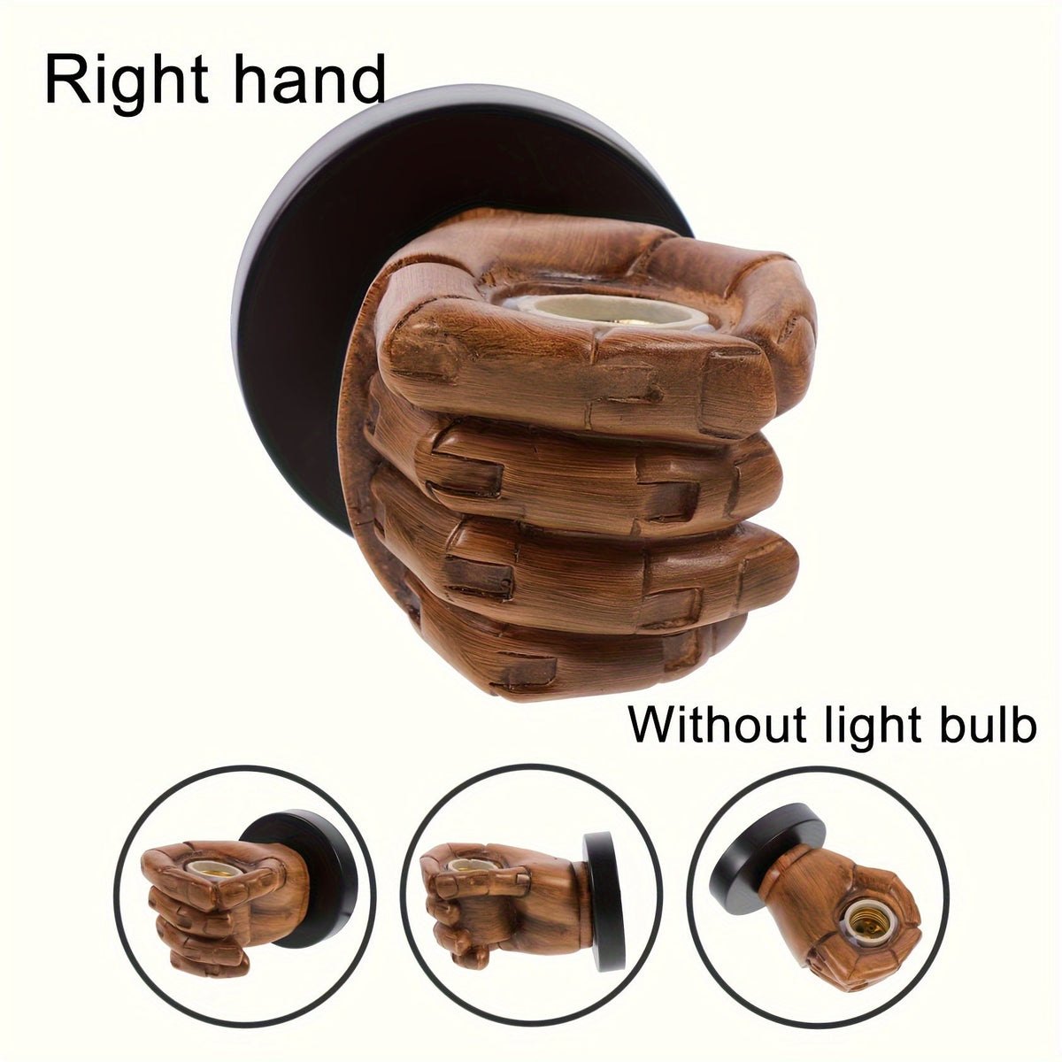 Industrial Hand Wall Lamp | Resin Wall Sconce