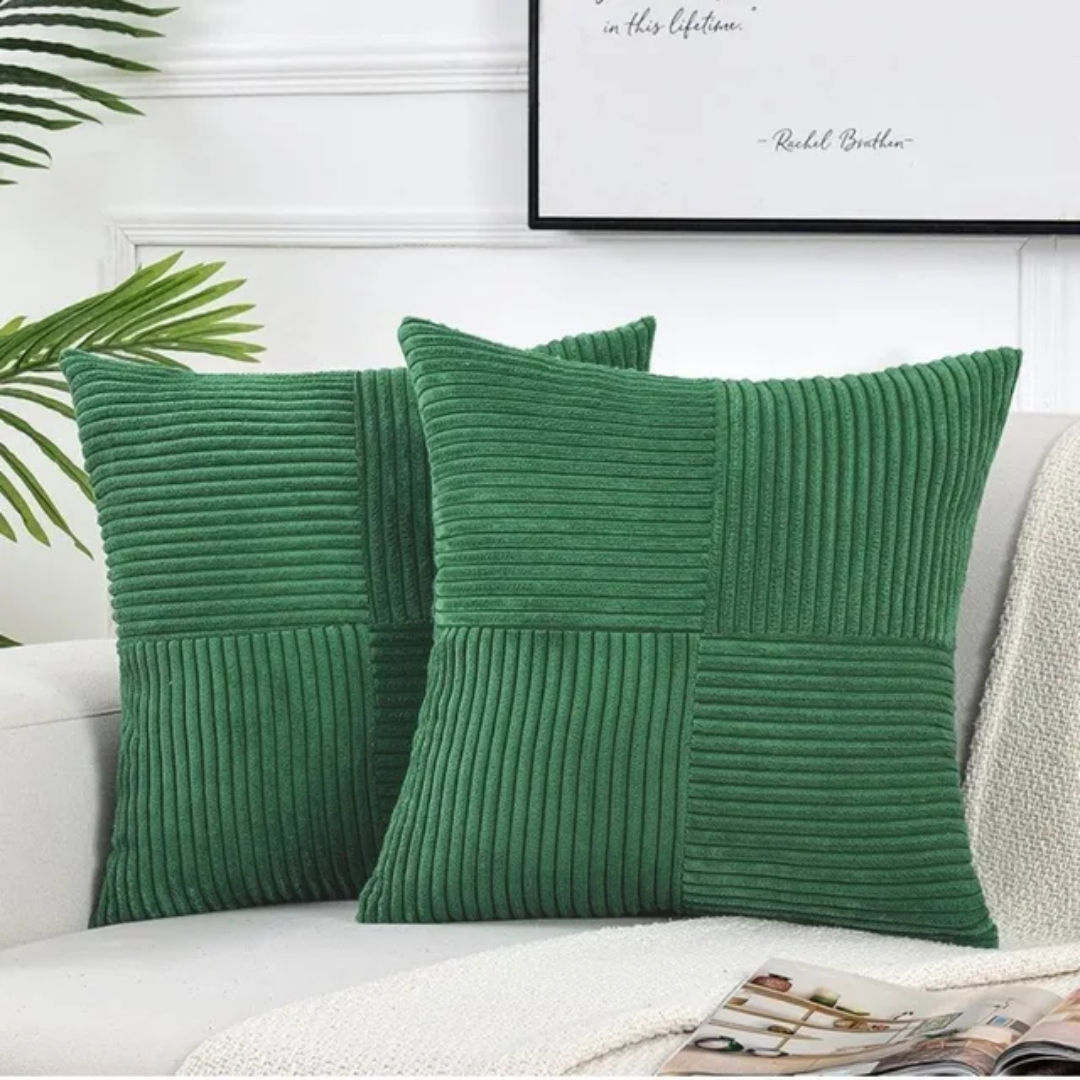 Corduroy Cushion Covers | Striped Throw Pillow Covers