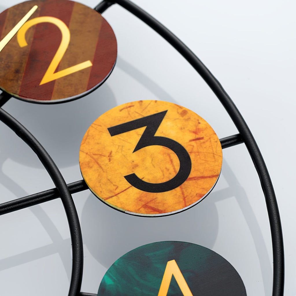Colourful Metal Wall Clock