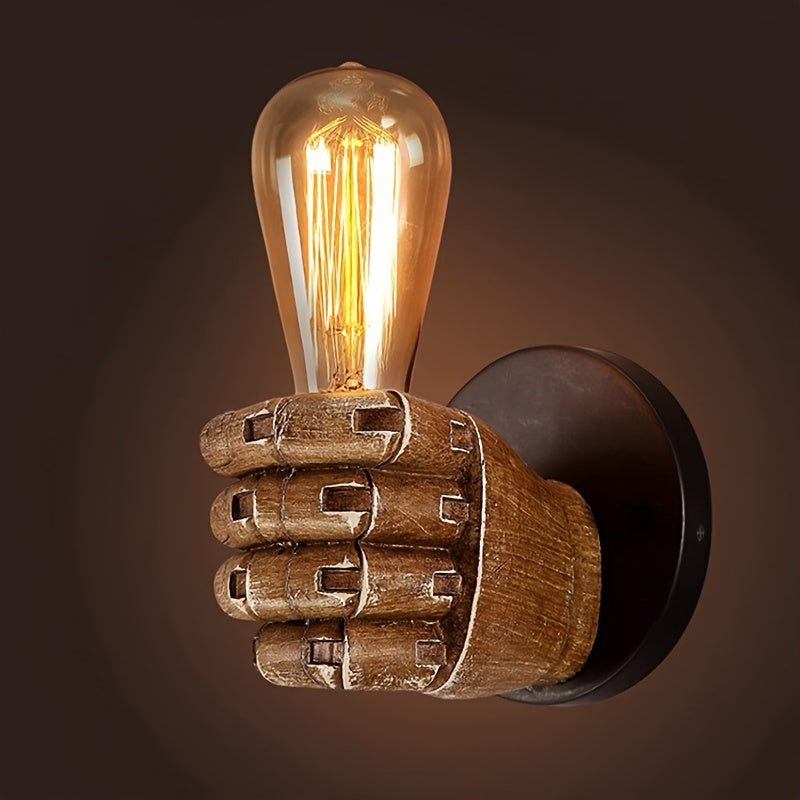 Industrial Hand Wall Lamp | Resin Wall Sconce