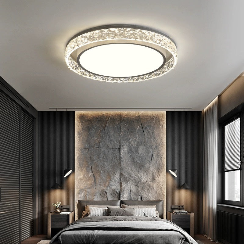 Crystal Halo LED Ceiling Light | Dimmable Flush Mount