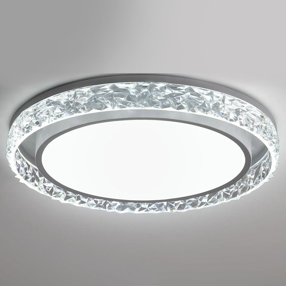 Crystal Halo LED Ceiling Light | Dimmable Flush Mount