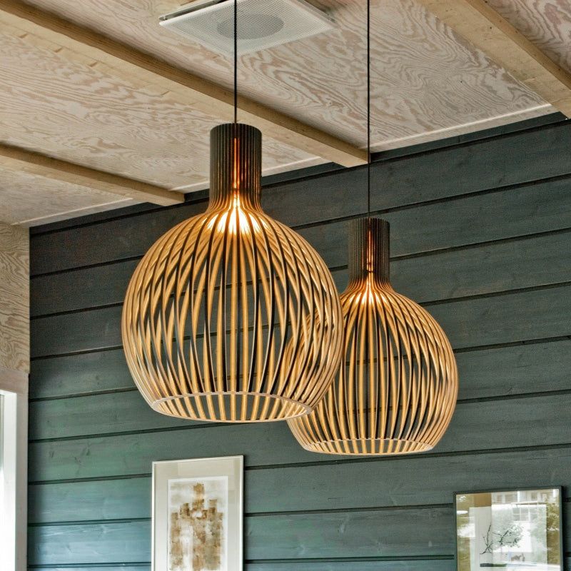 Handcrafted Wooden Pendant Light | Scandinavian Design