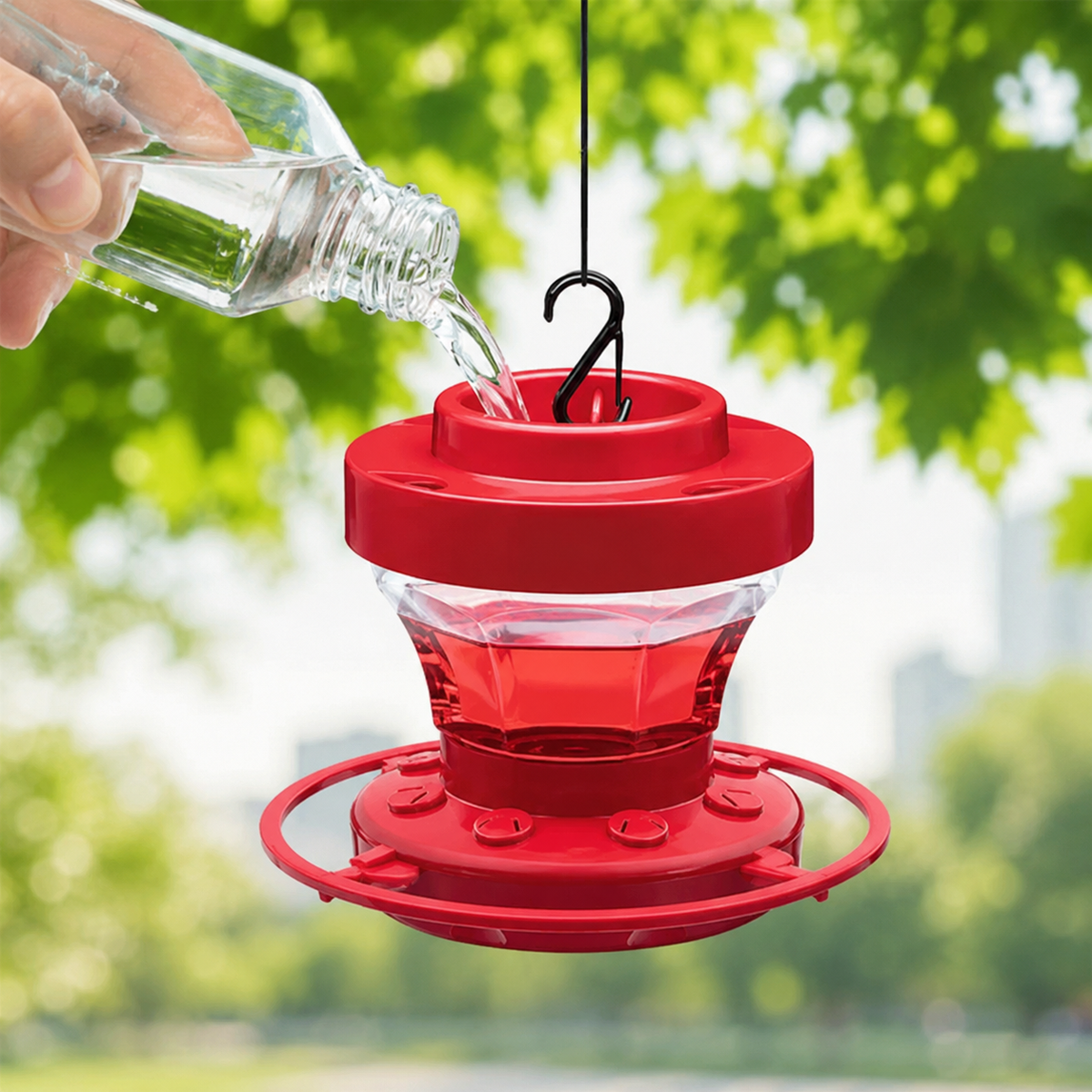 Hanging Hummingbird Feeder Easy Fill