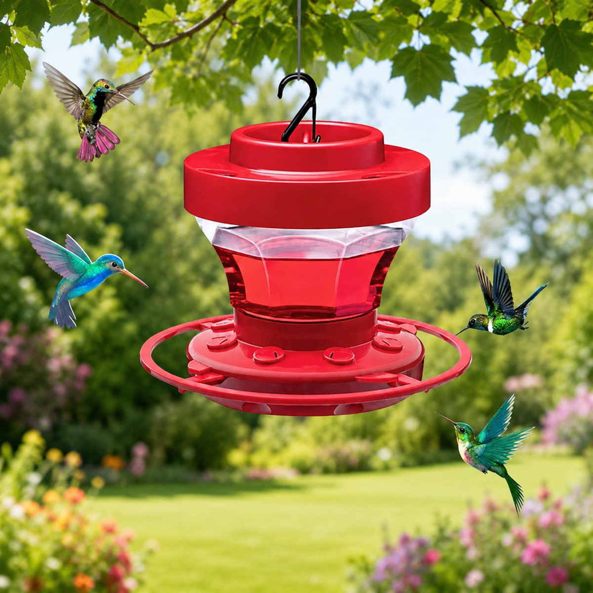 Hanging Hummingbird Feeder Easy Fill