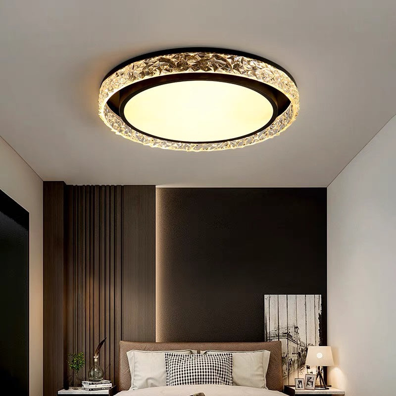 Crystal Halo LED Ceiling Light | Dimmable Flush Mount