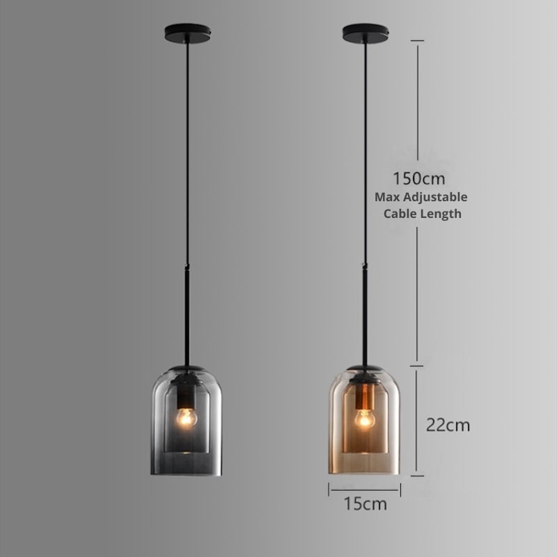 Glass Pendant Light | Nordic Hanging Lamp