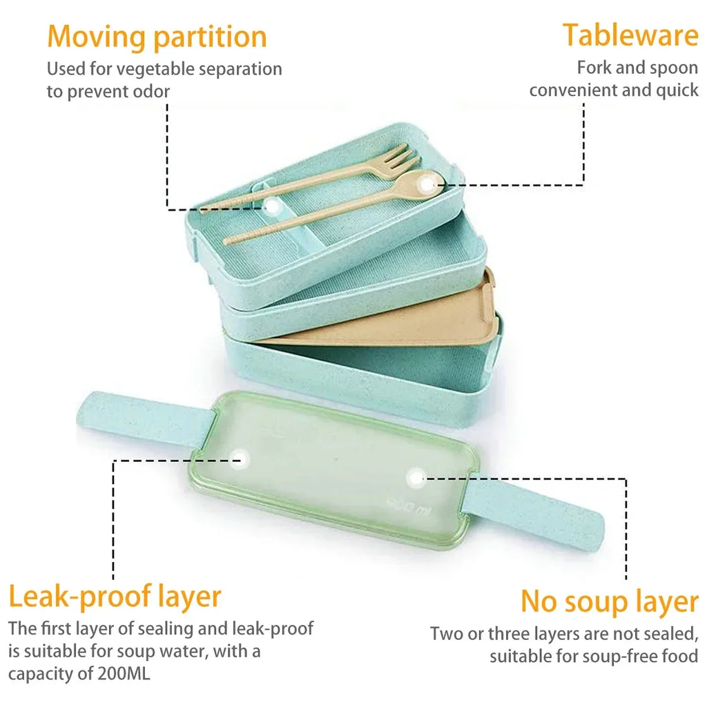 EcoStack 3-Tier Bento Lunch Box