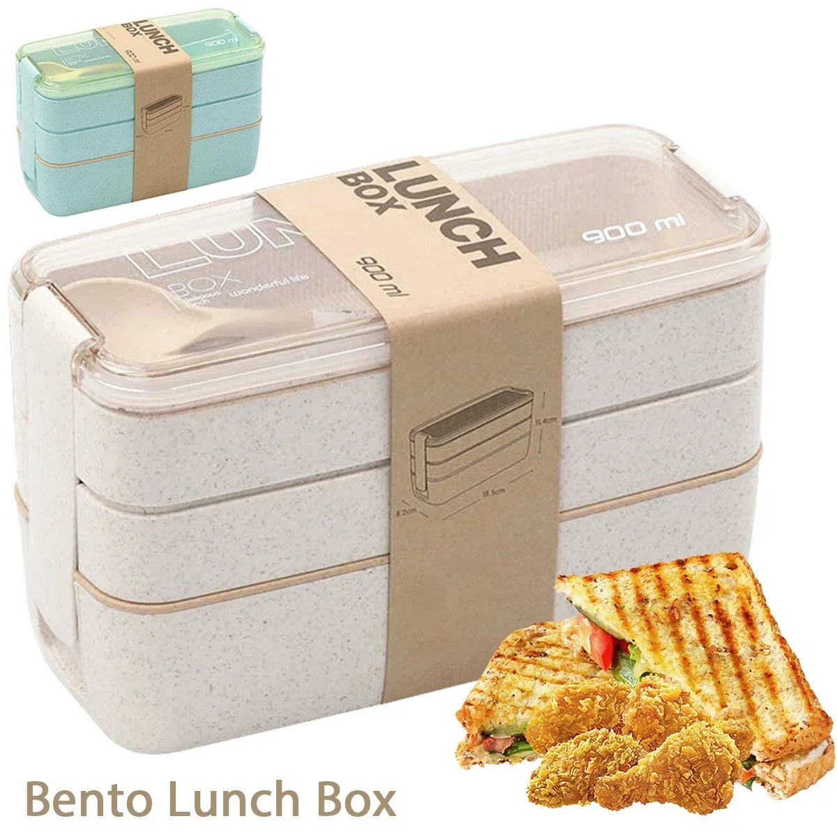 EcoStack 3-Tier Bento Lunch Box