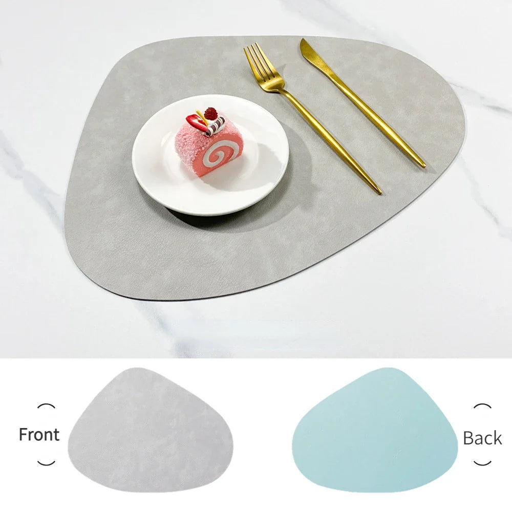 NordicDrop Double-Sided Faux Leather Placemats