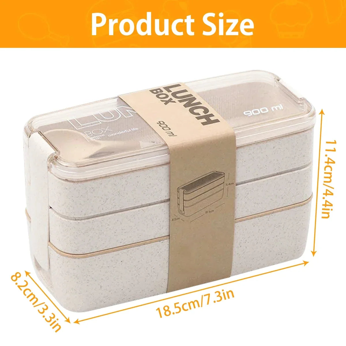 EcoStack 3-Tier Bento Lunch Box