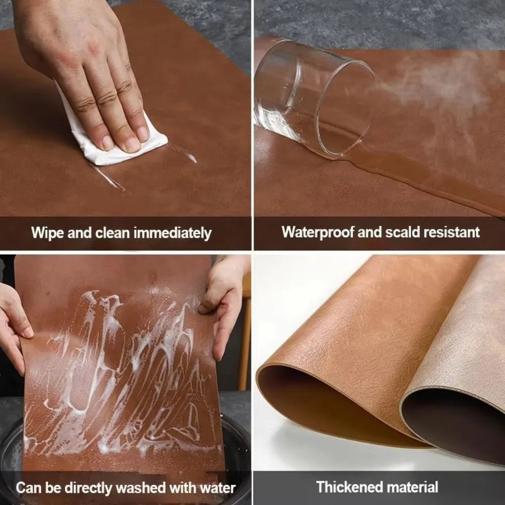 NordicDrop Double-Sided Faux Leather Placemats