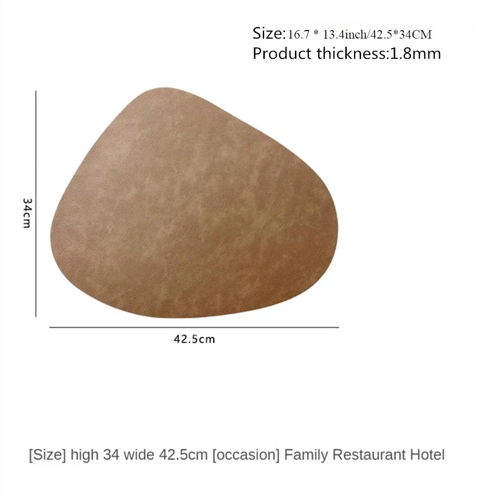 NordicDrop Double-Sided Faux Leather Placemats