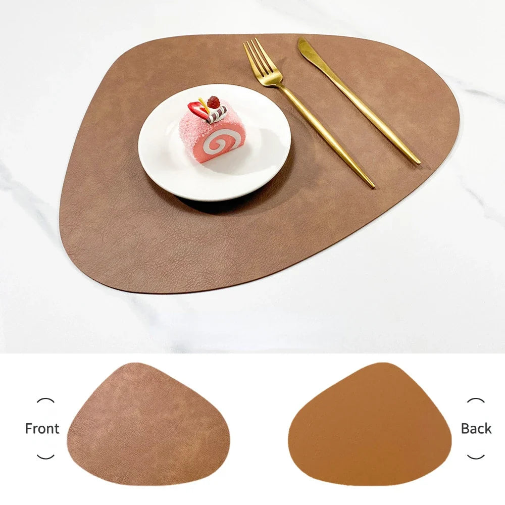 NordicDrop Double-Sided Faux Leather Placemats