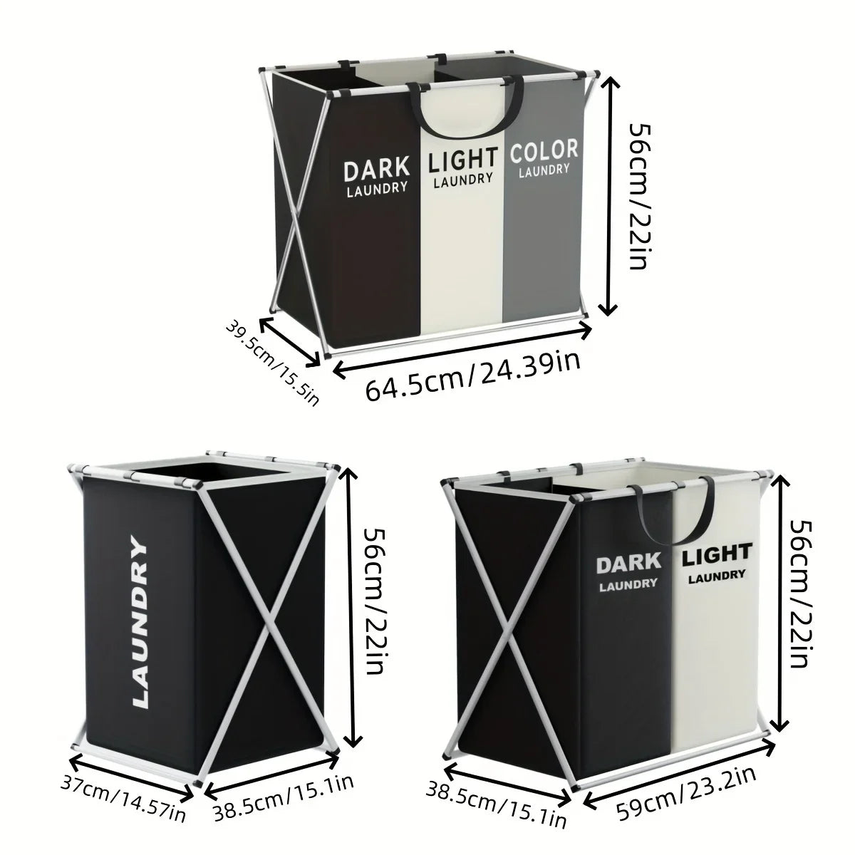 TriSort | Multi-Section Laundry Hamper