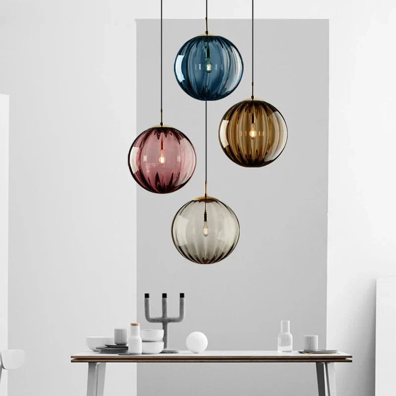 Modern Glass Ball Pendant Light | Nordic Elegance