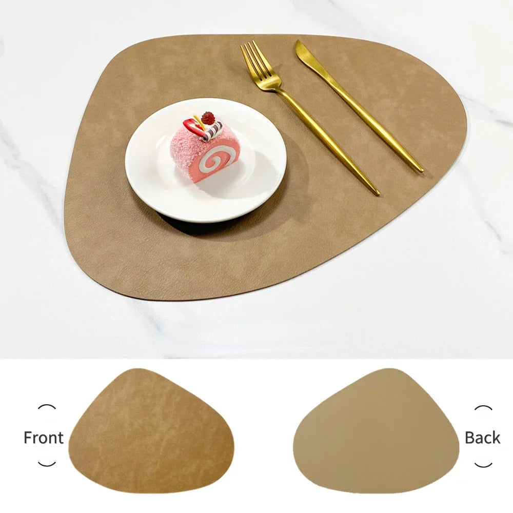 NordicDrop Double-Sided Faux Leather Placemats