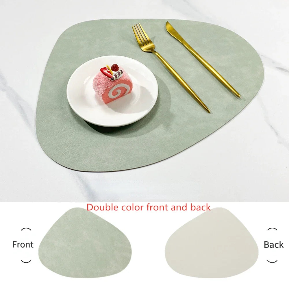 NordicDrop Double-Sided Faux Leather Placemats