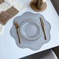 FloraMat | Luxury Round Faux Leather Placemats