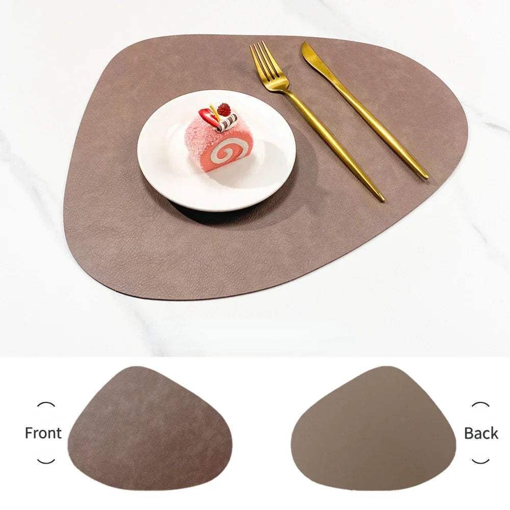 NordicDrop Double-Sided Faux Leather Placemats