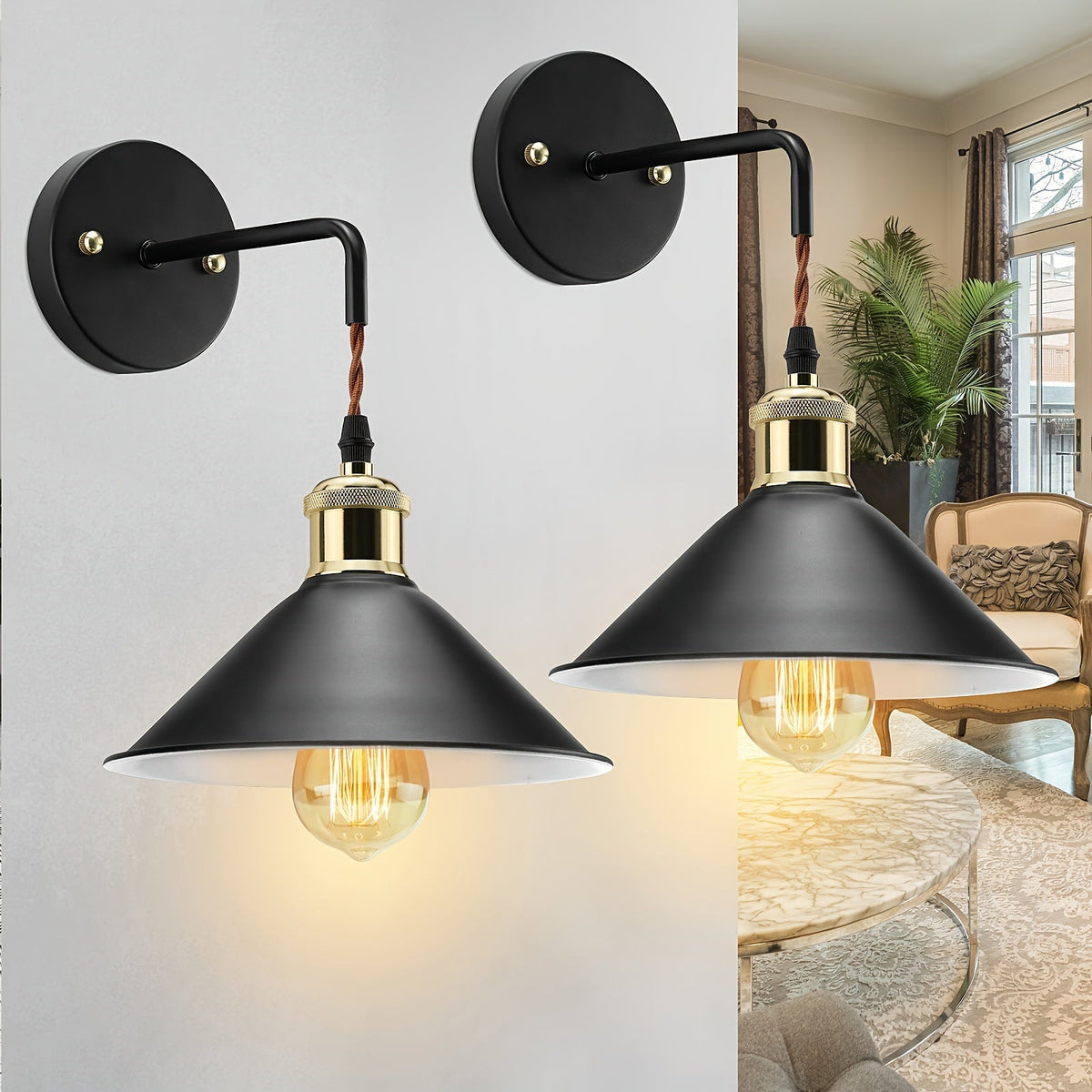 Industrial Metal Wall Sconce