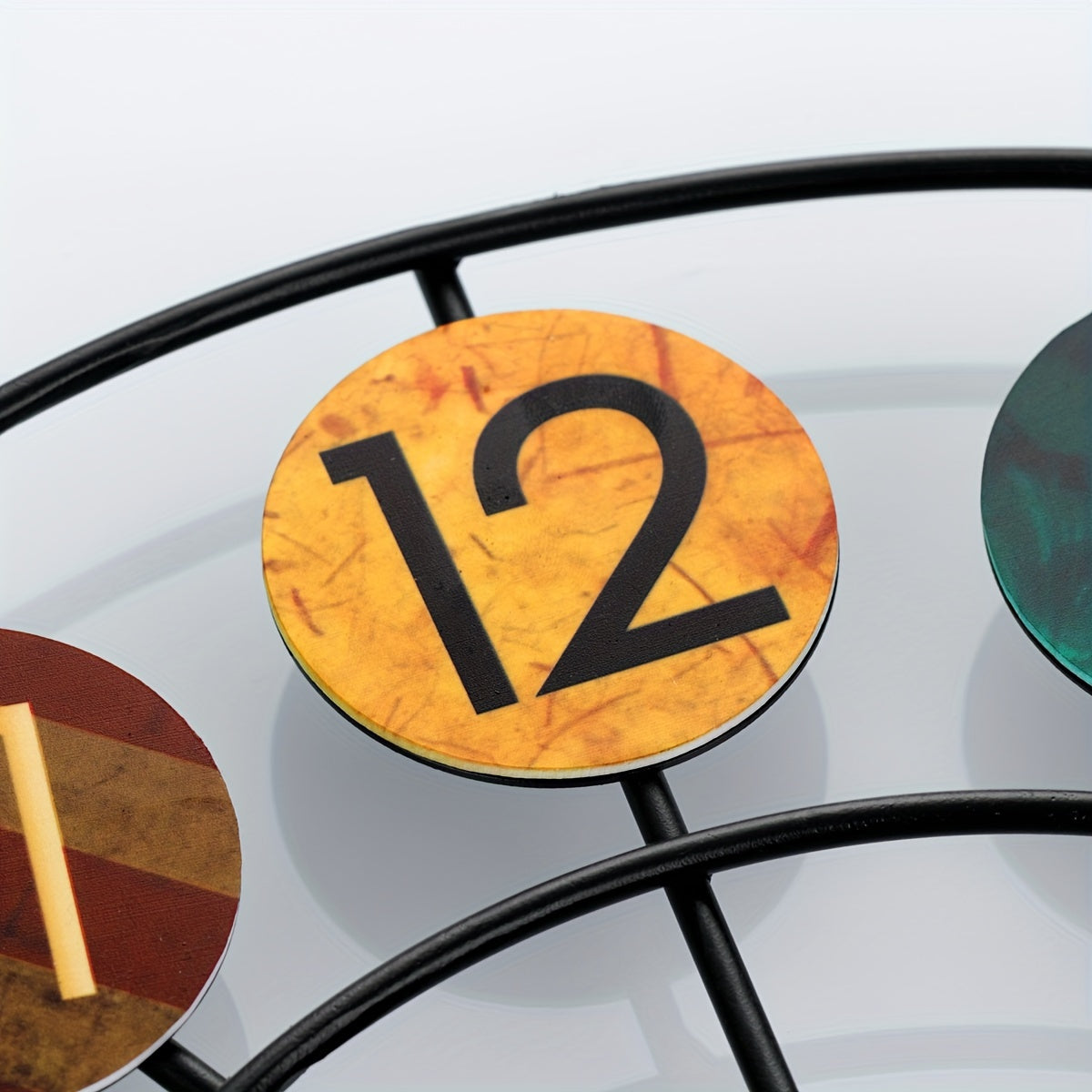 Colourful Metal Wall Clock