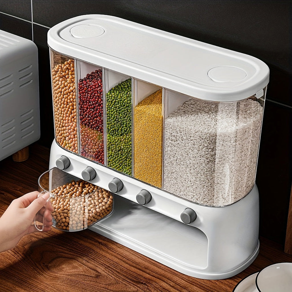 Multi-Compartment Airtight Grain Storage Container