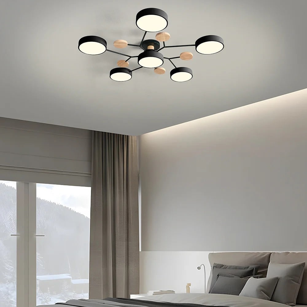 Semi Flush Ceiling Light LED Chandelier