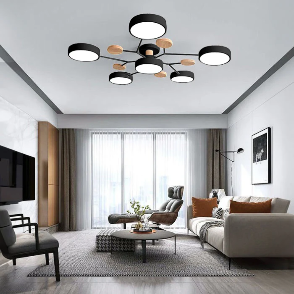 Semi Flush Ceiling Light LED Chandelier