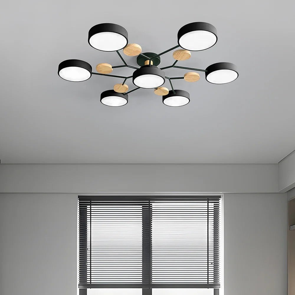 Semi Flush Ceiling Light LED Chandelier