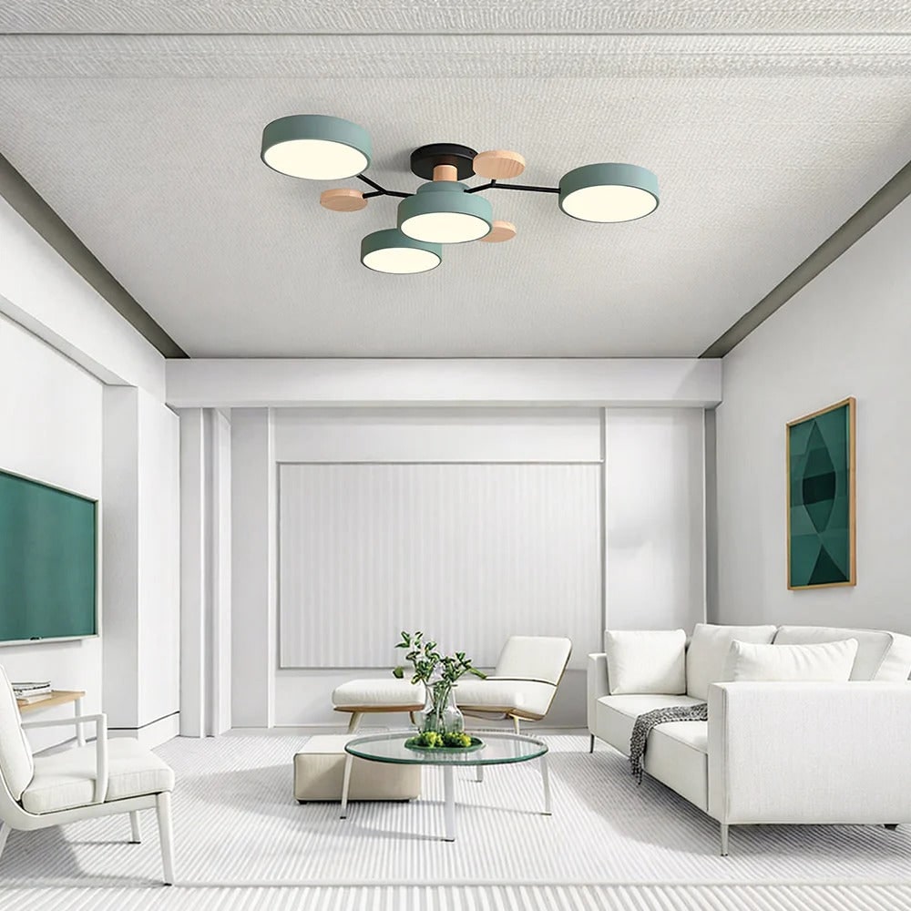 Semi Flush Ceiling Light LED Chandelier