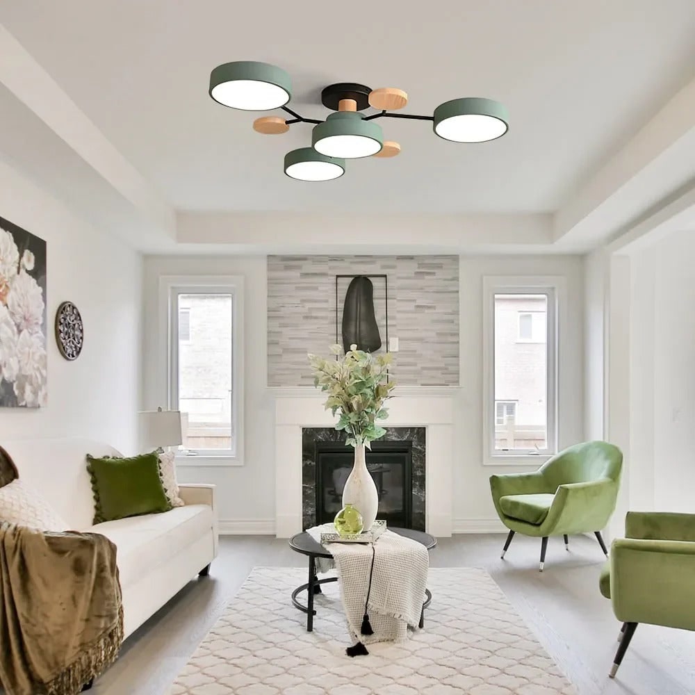Semi Flush Ceiling Light LED Chandelier