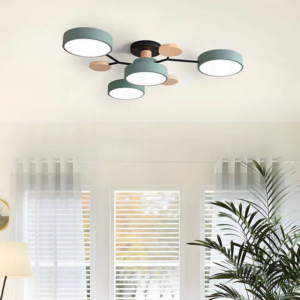 Semi Flush Ceiling Light LED Chandelier