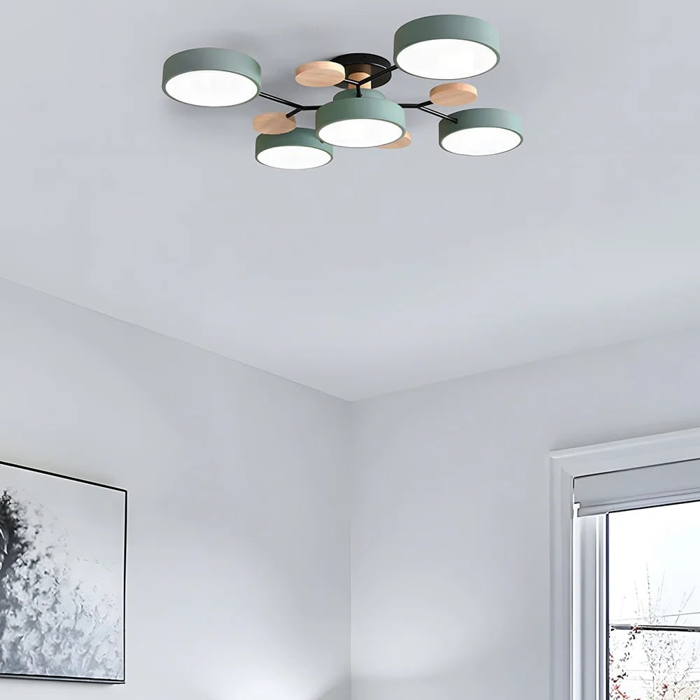 Semi Flush Ceiling Light LED Chandelier