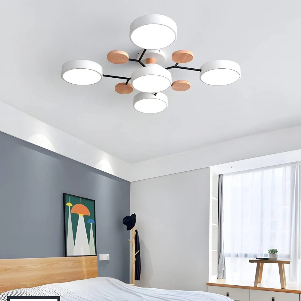 Semi Flush Ceiling Light LED Chandelier
