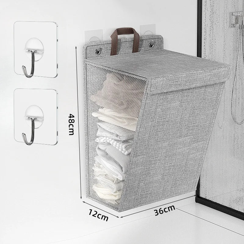 Wallora Foldable Wall-Mounted Laundry Basket