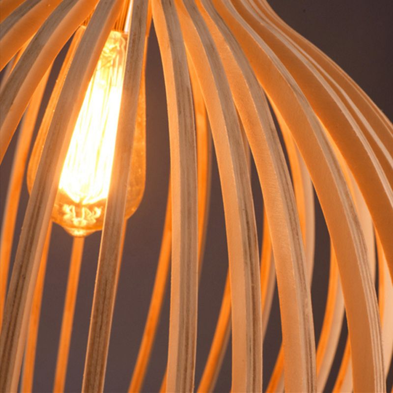 Handcrafted Wooden Pendant Light | Scandinavian Design