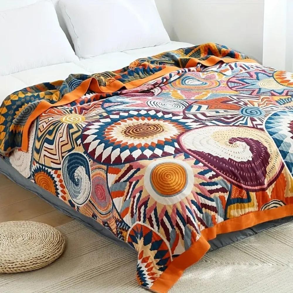 Cotton Throw Blanket Fluffy All Season